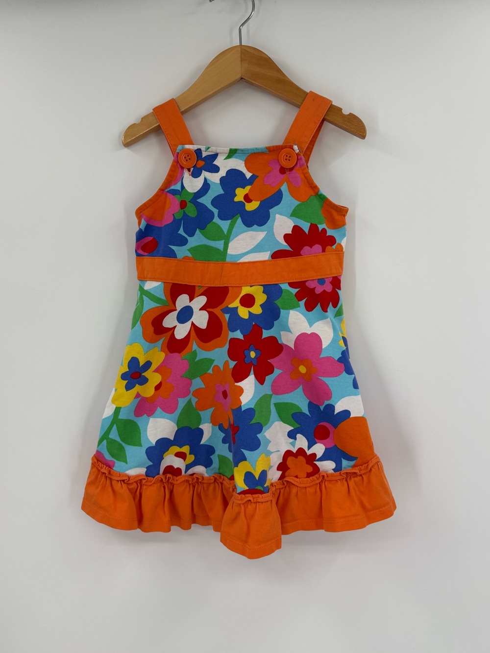 Hanna Andersson Floral Ruffle Dress | Multi Floral | Size 3